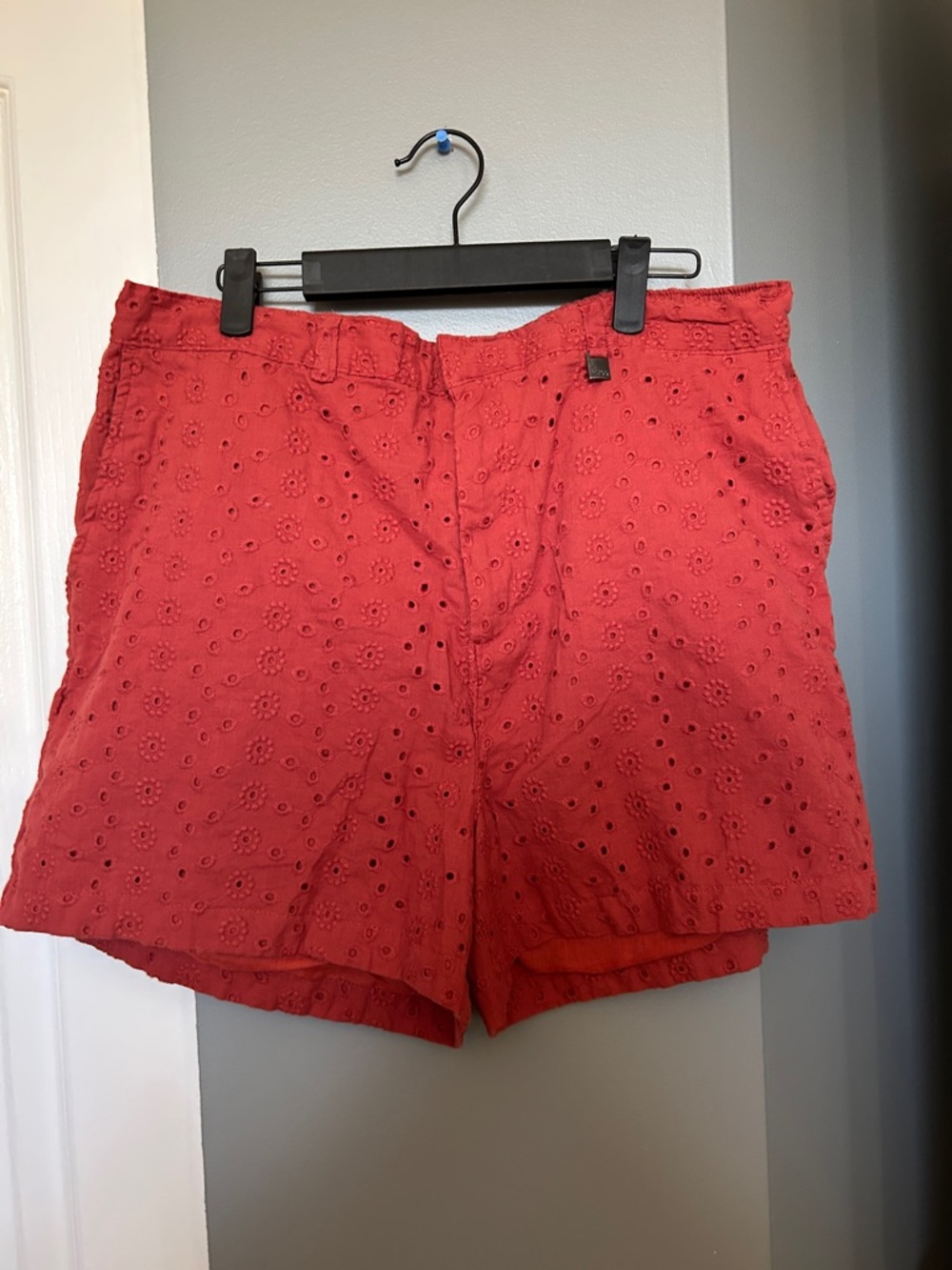 Mexx Red Eyelet Cotton Men’s Shorts